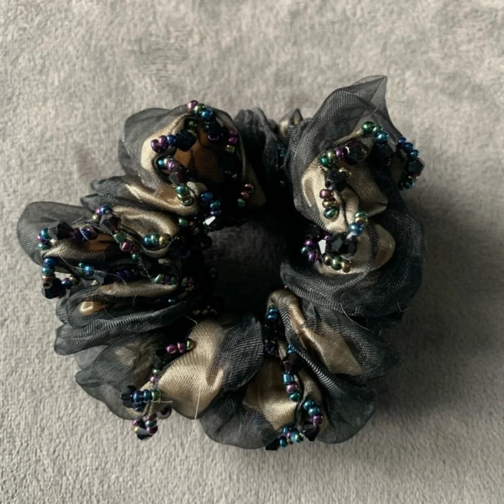 Beaded Hair Scrunchie Handmade NWOT Pick 1